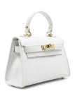 BOLSO MINI KELLY (PIEL 100%) - BLANCO