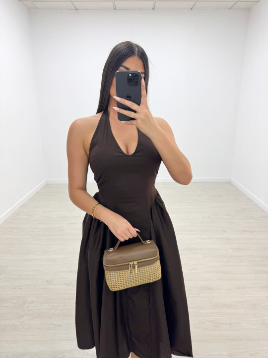 VESTIDO DALIA - MARRÓN