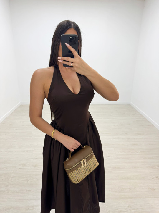 VESTIDO DALIA - MARRÓN