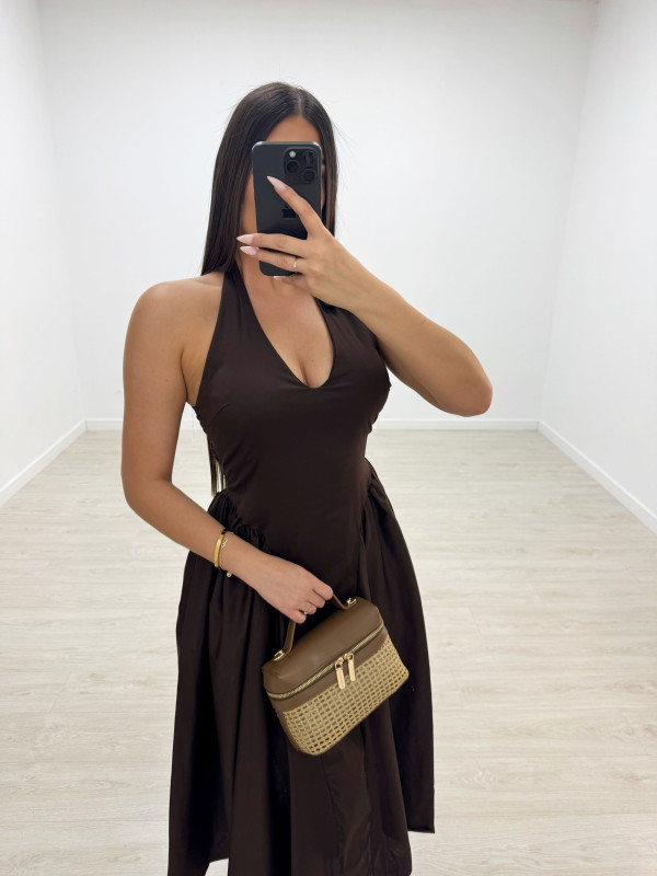 VESTIDO DALIA - MARRÓN