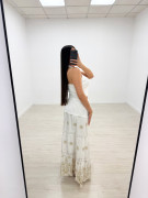 FALDA CROCHET LARGA - BLANCA