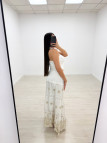 FALDA CROCHET LARGA - BLANCA
