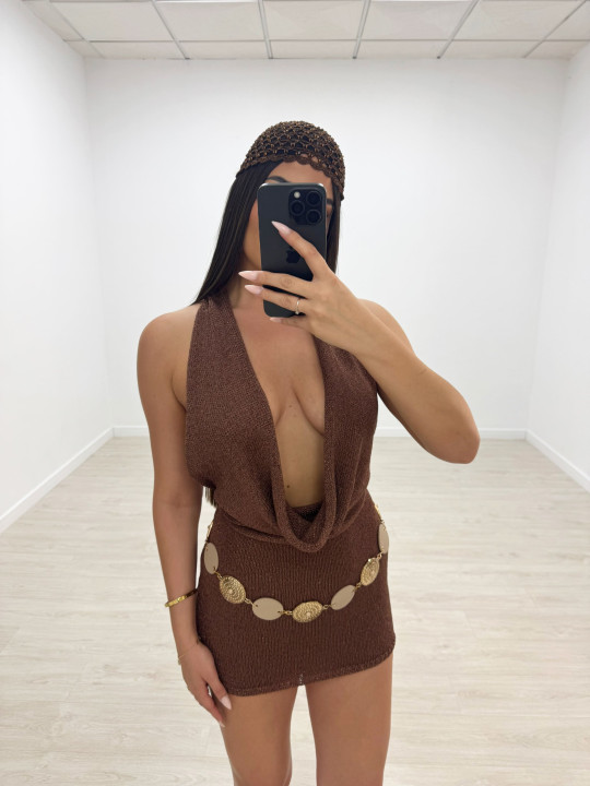 VESTIDO SAMIA - MARRÓN