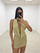 VESTIDO SAMIA - DORADO