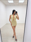 VESTIDO SAMIA - DORADO