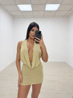 VESTIDO SAMIA - DORADO