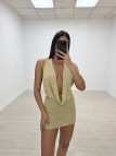 VESTIDO SAMIA - DORADO