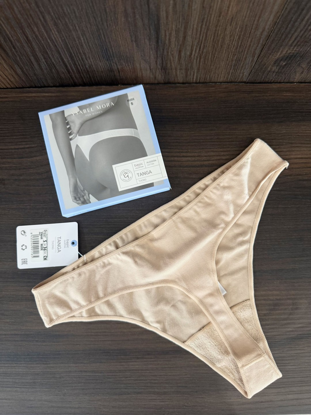 TANGA BÁSICO ALGODÓN - NUDE