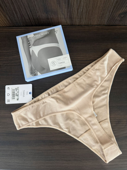 TANGA BÁSICO ALGODÓN - NUDE