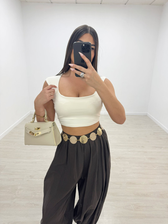 TOP LICRA BASIC - BEIGE