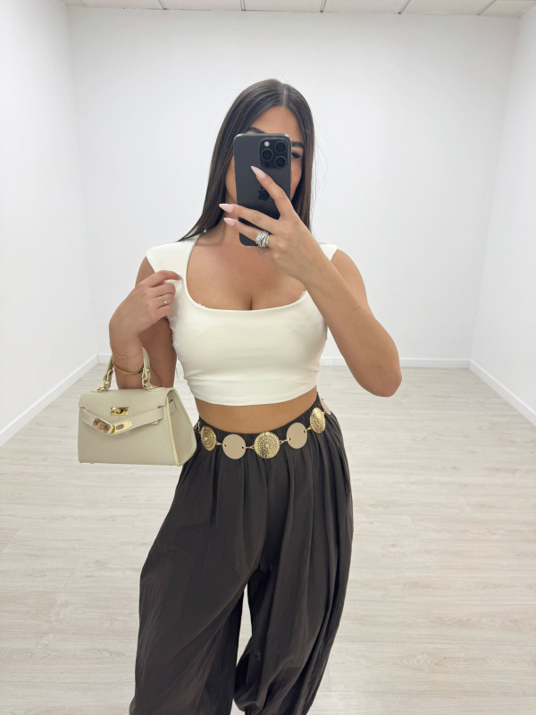 TOP LICRA BASIC - BEIGE