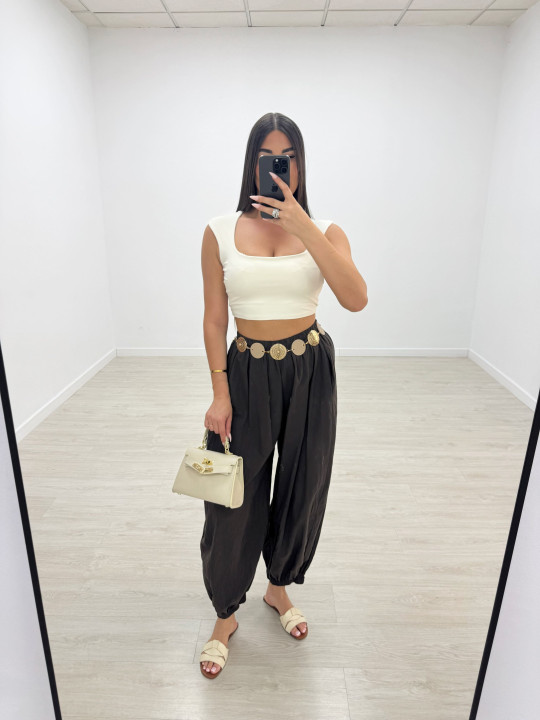 TOP LICRA BASIC - BEIGE