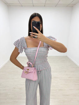 CONJUNTO VICHY - ROSA