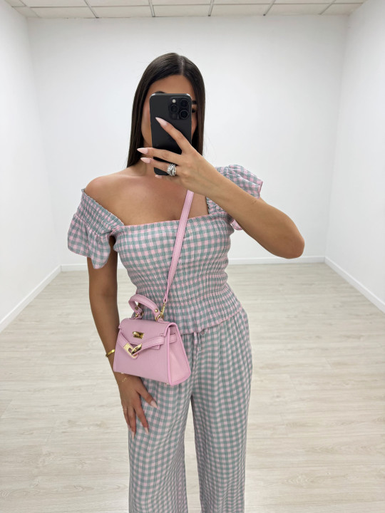 CONJUNTO VICHY - ROSA