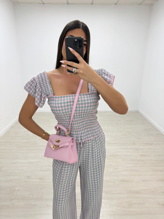 CONJUNTO VICHY - ROSA