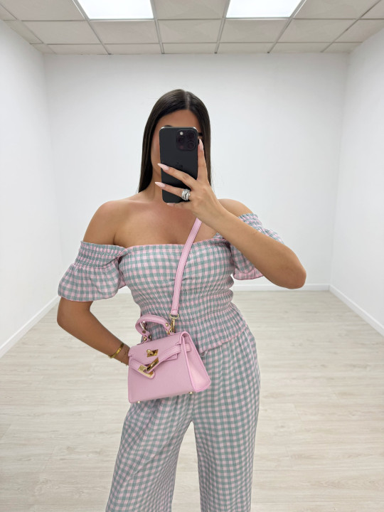 CONJUNTO VICHY - ROSA