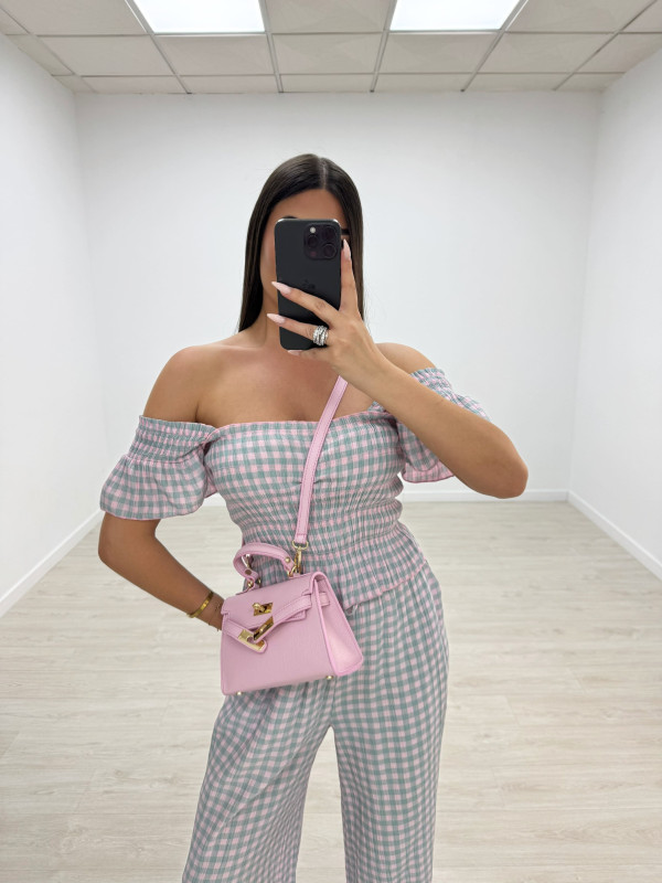 CONJUNTO VICHY - ROSA