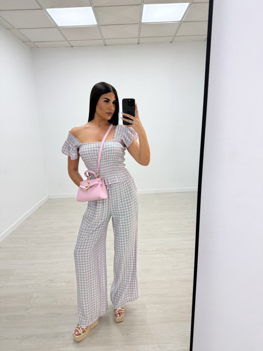 CONJUNTO VICHY - ROSA