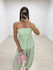CONJUNTO VICHY BLUSA - VERDE