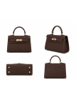 BOLSO MINI KELLY (PIEL 100%) - MARRÓN