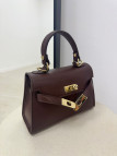 BOLSO MINI KELLY (PIEL 100%) - MARRÓN