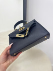 BOLSO MINI KELLY (PIEL 100%) - AZUL MARINO