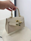 BOLSO MINI KELLY (PIEL 100%) - BEIGE