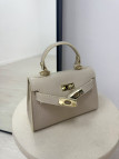 BOLSO MINI KELLY (PIEL 100%) - BEIGE