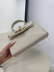 BOLSO MINI KELLY (PIEL 100%) - BEIGE