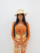 PANTALÓN CROCHET ESTAMPADO - NARANJA