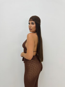 TOP CROCHET ESPALDA DESCUBIERTA - MARRÓN