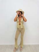 TOP CROCHET ESPALDA DESCUBIERTA - DORADO