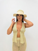 TOP CROCHET ESPALDA DESCUBIERTA - DORADO