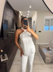 TOP SATINADO DETALLE - BLANCO