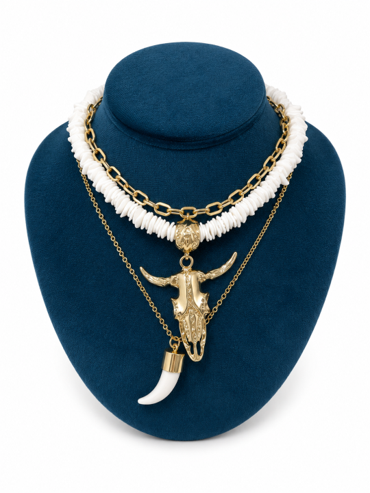 COLLAR TRIPLE CUERNO