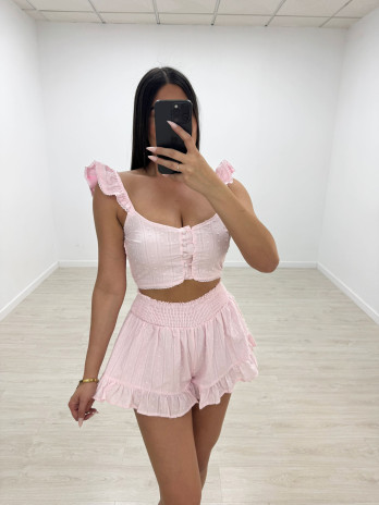 CONJUNTO MINI PLUMETÍ - ROSA