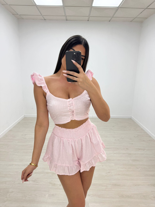 CONJUNTO MINI PLUMETÍ - ROSA