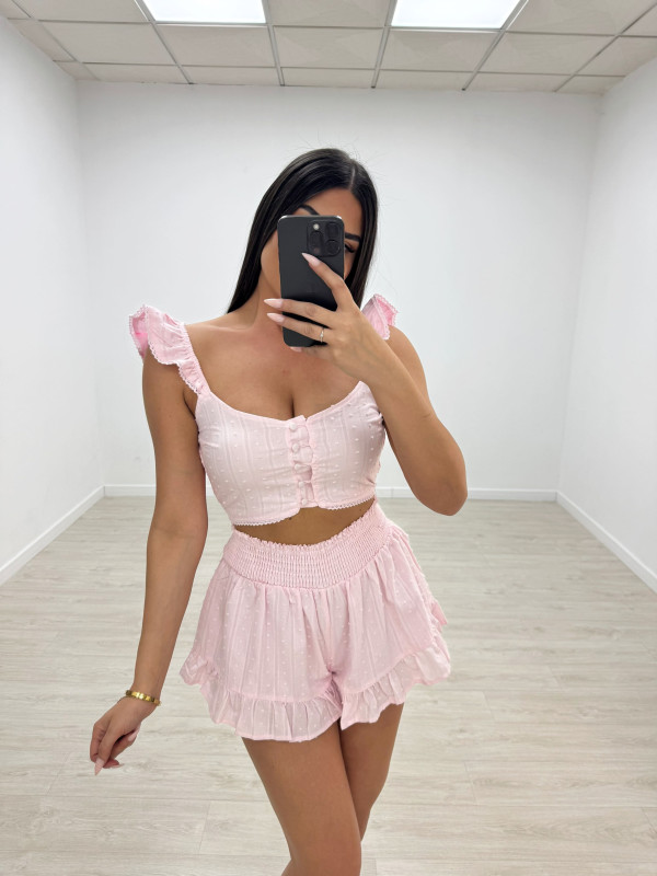 CONJUNTO MINI PLUMETÍ - ROSA