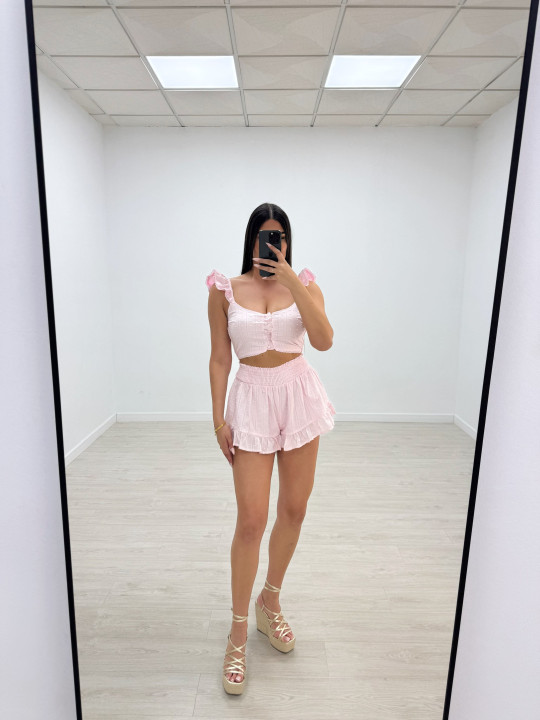 CONJUNTO MINI PLUMETÍ - ROSA