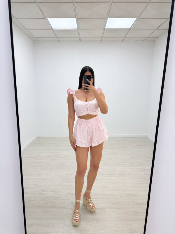 CONJUNTO MINI PLUMETÍ - ROSA