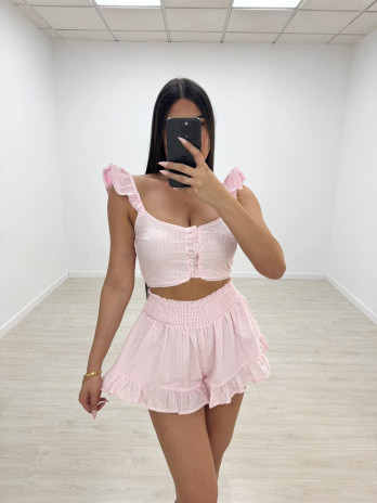 CONJUNTO MINI PLUMETÍ - ROSA