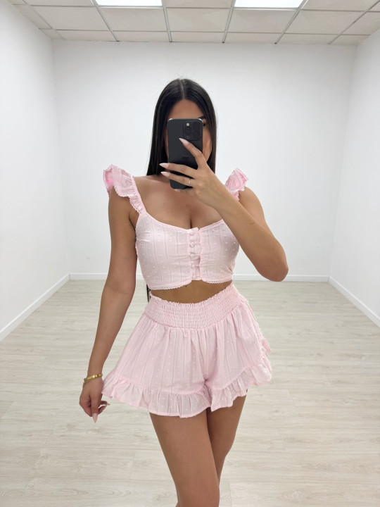 CONJUNTO MINI PLUMETÍ - ROSA