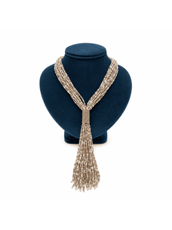 MAXI COLLAR PEDRERIA - MARRÓN
