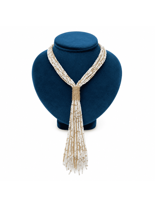 MAXI COLLAR PEDRERIA - BLANCO