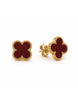 PENDIENTES VAN CLEEF BÁSICO - ROJO