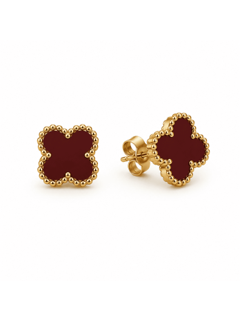 PENDIENTES VAN CLEEF BÁSICO - ROJO