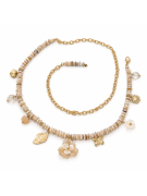 CINTURÓN ABALORIOS - BEIGE