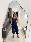 PANTALÓN GLOBO BASIC - MARINO