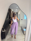 TOP HALTER LICRA FRÍA - LILA