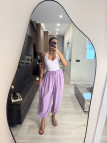 TOP HALTER LICRA FRÍA - LILA